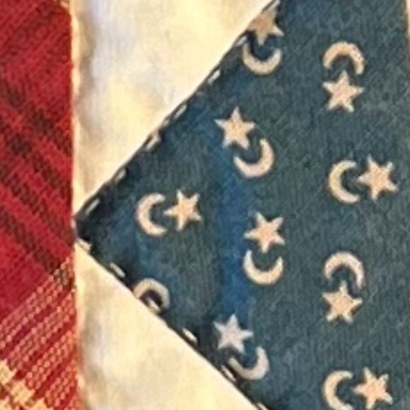 Handmade Folk Art CHICKEN Patchwork Appliqué Quilt Square Placemat Wall Hanging - Picture 11 of 12